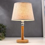 Лампа настольная 16391/1 E14 40Вт светлое дерево 22х22х37 см