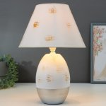 Лампа настольная 16393/1 E14 40Вт белый 22х22х37 см