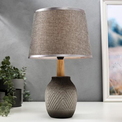 Лампа настольная 16398/1 E14 40Вт серый 30х30х52 см Лампа настольная 16398/1 E14 40Вт серый 30х30х52 см