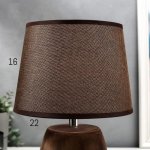 Лампа настольная 16400/1 E14 40Вт черно-коричневый 22х22х37 см