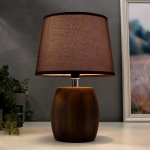 Лампа настольная 16400/1 E14 40Вт черно-коричневый 22х22х37 см