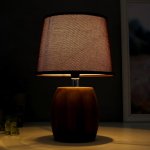 Лампа настольная 16400/1 E14 40Вт черно-коричневый 22х22х37 см