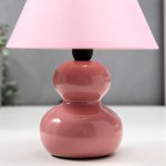 Лампа настольная 16401/1PK E14 40Вт розовый 17х17х24 см