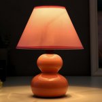 Лампа настольная 16401/1PK E14 40Вт розовый 17х17х24 см