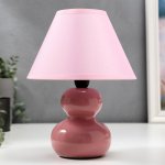 Лампа настольная 16401/1PK E14 40Вт розовый 17х17х24 см