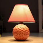 Лампа настольная 16402/1PK E14 40Вт розовый 17х17х24 см