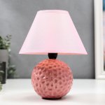 Лампа настольная 16402/1PK E14 40Вт розовый 17х17х24 см