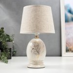 Лампа настольная 16403/1 E14 40Вт бежевый 17х17х29 см