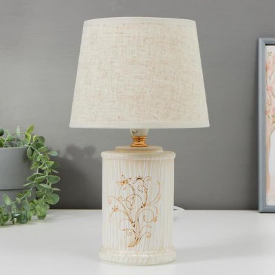 Лампа настольная 16404/1 E14 40Вт бежевый 17х17х29 см