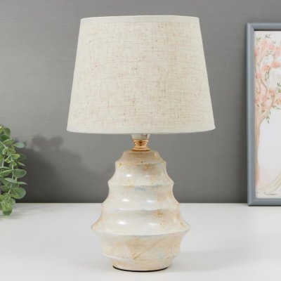 Лампа настольная 16405/1 E14 40Вт бежевый 17х17х29 см