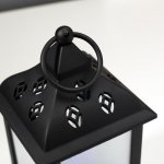 Ночник "Мерцание" LED от батареек 3АА черный 10,5х20,5х22,5 см