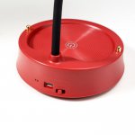 Настольная лампа с диммером 16299/1RD LED 4Вт USB АКБ 3000-6000К красный 12,3х12,3х37 см