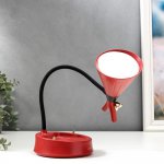 Настольная лампа с диммером 16299/1RD LED 4Вт USB АКБ 3000-6000К красный 12,3х12,3х37 см