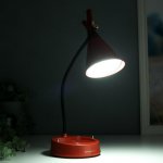 Настольная лампа с диммером 16299/1RD LED 4Вт USB АКБ 3000-6000К красный 12,3х12,3х37 см