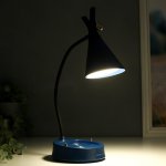 Настольная лампа с диммером 16299/1BL LED 4Вт USB АКБ 3000-6000К синий 12,3х12,3х37 см