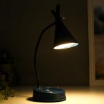 Настольная лампа с диммером 16299/1BL LED 4Вт USB АКБ 3000-6000К синий 12,3х12,3х37 см