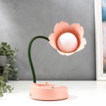 Настольная лампа с диммером 16300/1RD LED 4Вт USB АКБ 3000-6000К персик 12,3х12,3х37 см