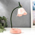 Настольная лампа с диммером 16300/1RD LED 4Вт USB АКБ 3000-6000К персик 12,3х12,3х37 см