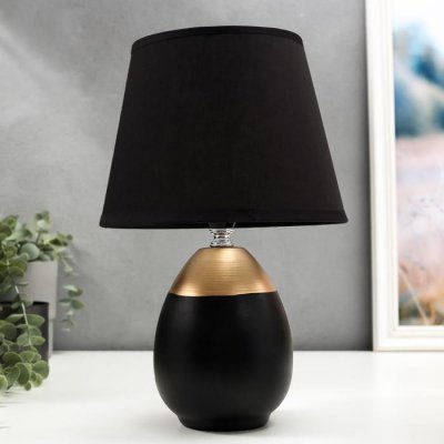 Лампа настольная 16305/1BK E14 40Вт черно-золотой 20х20х31 см