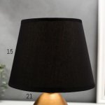 Лампа настольная 16305/1BK E14 40Вт черно-золотой 20х20х31 см