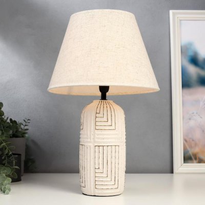 Лампа настольная 16311/1BG E14 40Вт белый 27х27х44 см