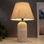 Лампа настольная 16311/1BG E14 40Вт белый 27х27х44 см