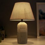 Лампа настольная 16311/1GR E14 40Вт серый 27х27х44 см