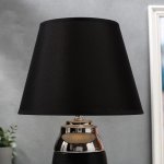 Лампа настольная 16313/1 E14 40Вт черно-серебристый 24х24х39 см