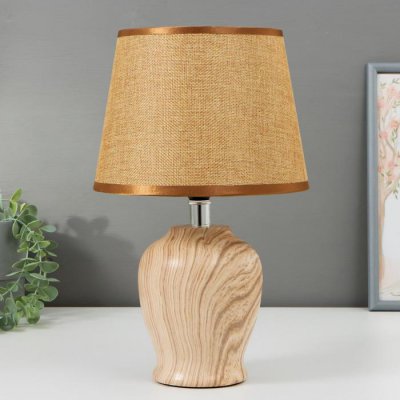 Лампа настольная 16406/1 E14 40Вт светлое дерево 20х20х32 см Лампа настольная 16406/1 E14 40Вт светлое дерево 20х20х32 см