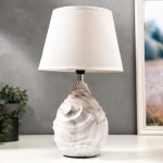 Лампа настольная 16429/1WT E14 40Вт бело-серый 22,5х22,5х37 см