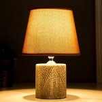 Лампа настольная 16414/1BR E14 40Вт серо-коричневый 20х20х28 см