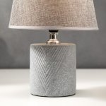 Лампа настольная 16414/1GR E14 40Вт светло-серый 20х20х28 см