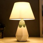 Лампа настольная 16416/1 E14 40Вт белый 25х25х38 см