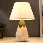 Лампа настольная 16416/1 E14 40Вт белый 25х25х38 см