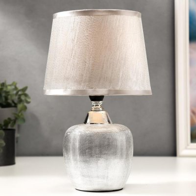 Лампа настольная 16419/1SL E14 40Вт серебро 17,5х17,5х28 см Лампа настольная 16419/1SL E14 40Вт серебро 17,5х17,5х28 см