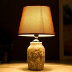 Лампа настольная 08940/1BR E14 40Вт серо-коричневый 20х20х30 см