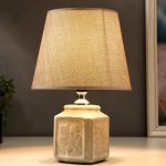 Лампа настольная 16424/1BL E14 40Вт серый 20х20х27 см