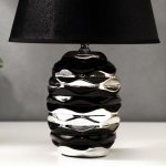 Лампа настольная 16425/1BK E14 40Вт черно-серебряный 22х22х36 см