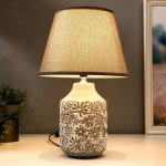 Лампа настольная 16425/1WT E14 40Вт бело-серебряный 22х22х36 см