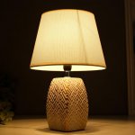 Лампа настольная 16444/1WT E14 40вт бело-золотой 22х22х34 см