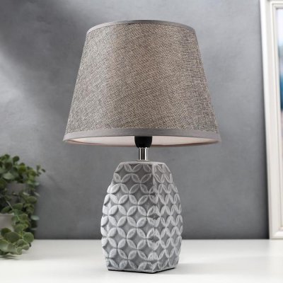 Лампа настольная 16445/1GR E14 40вт серый 22х22х34 см Лампа настольная 16445/1GR E14 40вт серый 22х22х34 см