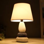 Лампа настольная 16446/1WT E14 40вт бело-черный 22х22х34 см