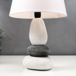 Лампа настольная 16446/1WT E14 40вт бело-черный 22х22х34 см