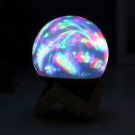 Ночник "Колоски" LED USB RGB 9,5х9,5х12,5 см