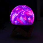 Ночник "Колоски" LED USB RGB 9,5х9,5х12,5 см