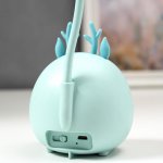 Лампа настодльная с ночником 16450/1 LED 2Вт 3 режима АКБ USB нежно-зеленый 8,5х7х28 см