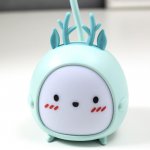 Лампа настодльная с ночником 16450/1 LED 2Вт 3 режима АКБ USB нежно-зеленый 8,5х7х28 см