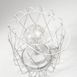 Ночник лофт 16451/1WT LED от батареек 3хАА белый 17х17х21 см