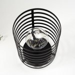 Ночник лофт 16453/1BK LED от батареек 3хАА черный 15,5х15,5х20 см