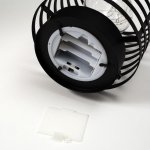 Ночник лофт 16453/1BK LED от батареек 3хАА черный 15,5х15,5х20 см